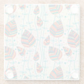 Blumenmuster 5 2 glasuntersetzer (Rückseite)