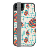 Blumenmuster 5 2 incipio iPhone Geldbeutel-Hülle (Folio Rückseite)