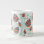 Blumenmuster 5 2 Jumbo-Tasse (Vorderseite)