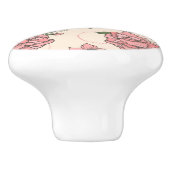 Blumenmuster 5 2 keramikknauf (Seitenansicht)