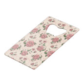 Blumenmuster 5 2 kreditkarten flaschenöffner (Vorderseite Schrägansicht)