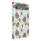 Blumenmuster 5 2 mini klemmbrett (Schrägansicht)