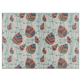 Blumenmuster 5 2 schneidebrett (Vorderseite)