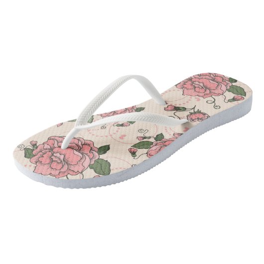 Blumenmuster 5 badesandalen (Schrägansicht)