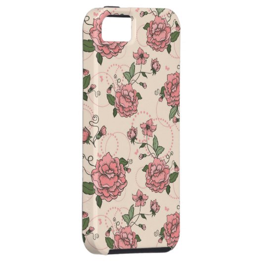 Blumenmuster 5 Case-Mate iPhone hülle (Rückseite/rechts)