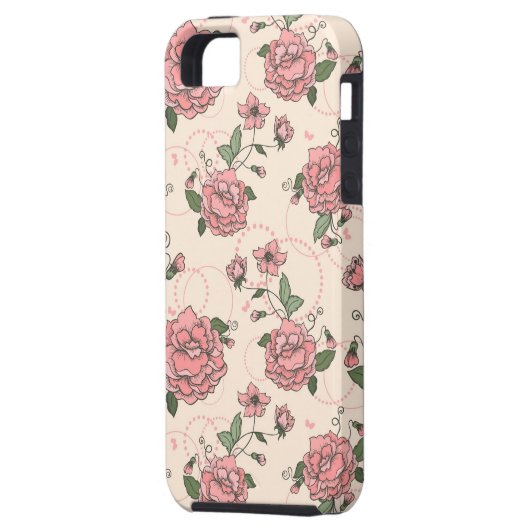 Blumenmuster 5 Case-Mate iPhone hülle (Rückseite Links)