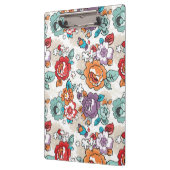 Blumenmuster 5 der abstrakten Eleganz Klemmbrett (Links)