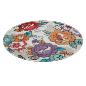 Blumenmuster 5 der abstrakten Eleganz Schneidebrett (Ecke)