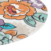 Blumenmuster 5 der abstrakten Eleganz Schneidebrett (Ecke)