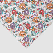 Blumenmuster 5 der abstrakten Eleganz Seidenpapier (Ausschnitt)