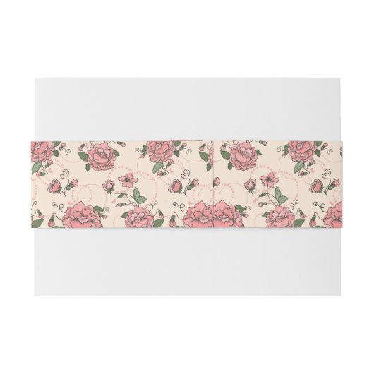 Blumenmuster 5 einladungsbanderole (Rückseitenbeispiel)