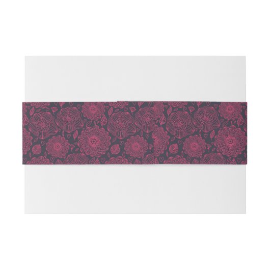 Blumenmuster 5 einladungsbanderole (Rückseitenbeispiel)