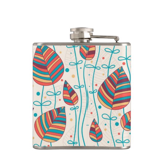 Blumenmuster 5 flachmann (Rückseite)