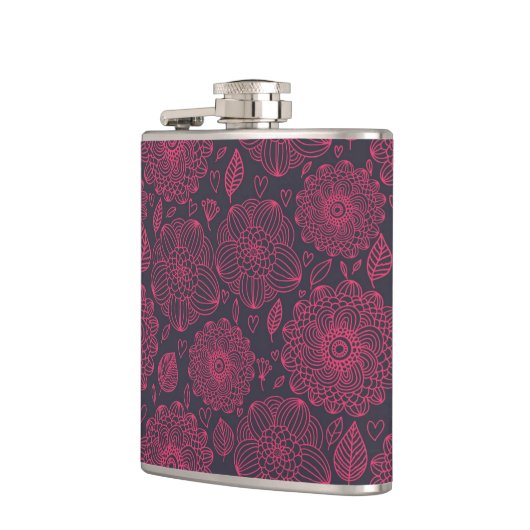 Blumenmuster 5 flachmann (Links)