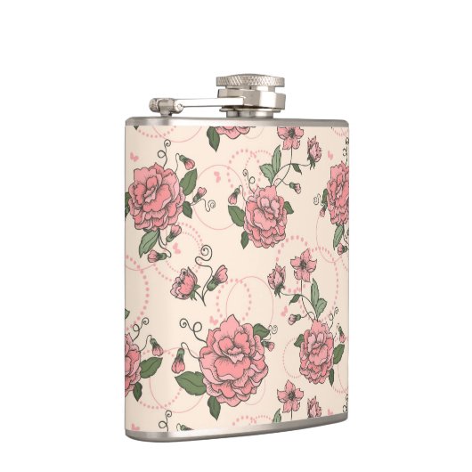 Blumenmuster 5 flachmann (Rechts)