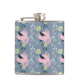 Blumenmuster 5 flachmann