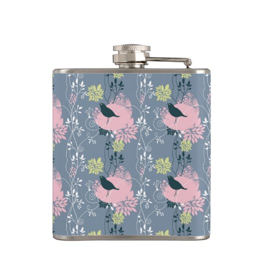 Blumenmuster 5 flachmann (Rückseite)