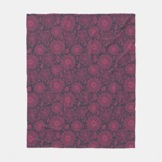 Blumenmuster 5 fleecedecke (Vorderseite)