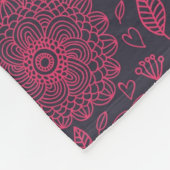 Blumenmuster 5 fleecedecke (Ecke)