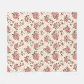 Blumenmuster 5 fleecedecke (Vorderseite (Horizontal))