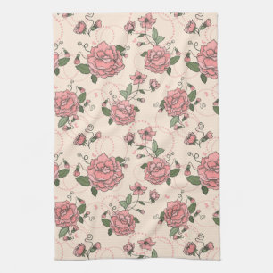 Blumenmuster 5 geschirrtuch