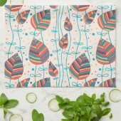 Blumenmuster 5 geschirrtuch (Gefaltet)