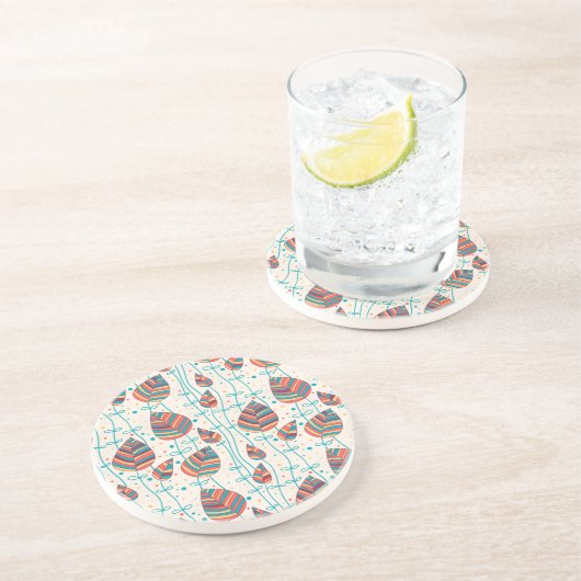 Blumenmuster 5 getränkeuntersetzer (Seite)