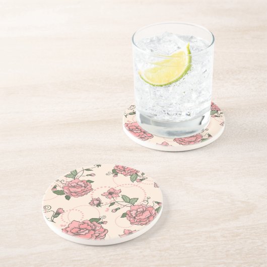 Blumenmuster 5 getränkeuntersetzer (Seite)