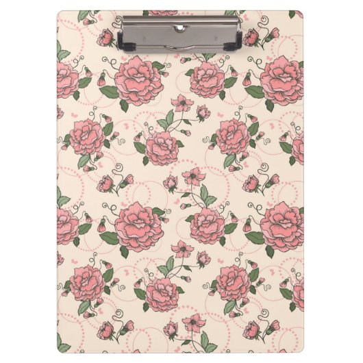 Blumenmuster 5 klemmbrett (Vorderseite)