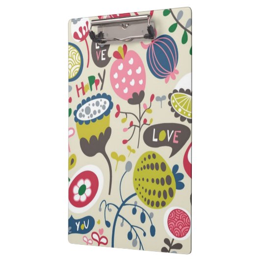 Blumenmuster 5 klemmbrett (Links)
