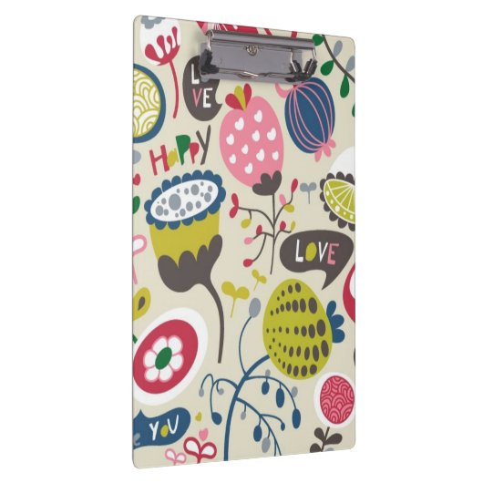 Blumenmuster 5 klemmbrett (Rechts)