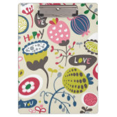 Blumenmuster 5 klemmbrett (Vorderseite)