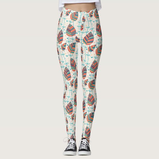 Blumenmuster 5 leggings (Vorderseite)