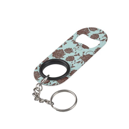 Blumenmuster 5 mini flaschenöffner (Rückseite Schrägansicht)