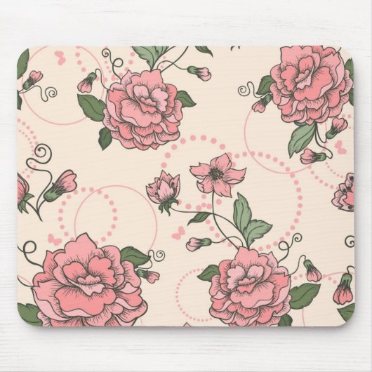 Blumenmuster 5 mousepad (Vorne)
