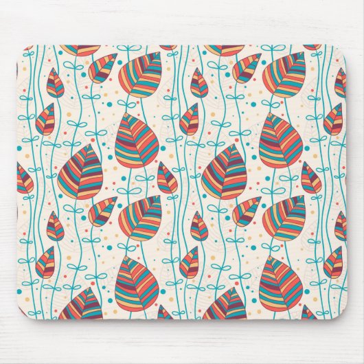 Blumenmuster 5 mousepad (Vorne)