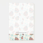 Blumenmuster 5 post-it klebezettel (Vorderseite)