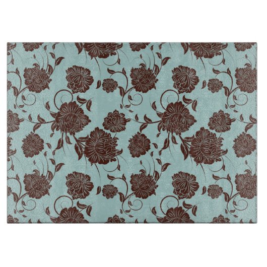 Blumenmuster 5 schneidebrett (Vorderseite)