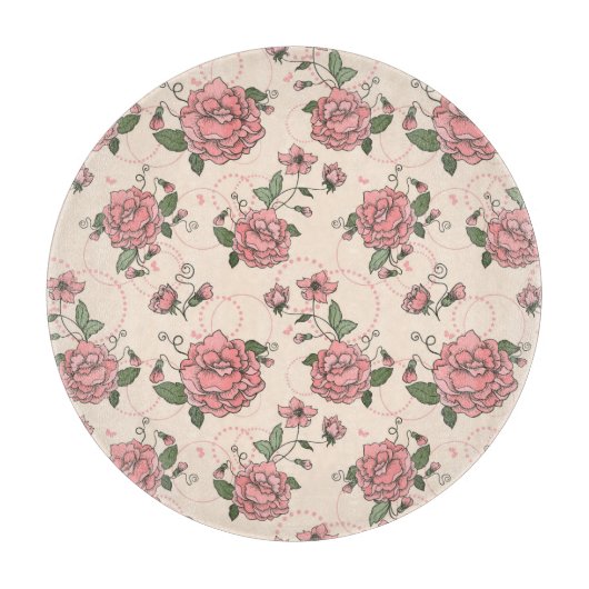 Blumenmuster 5 schneidebrett (Vorderseite)