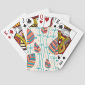 Blumenmuster 5 spielkarten (Rückseite)