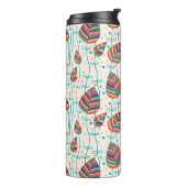 Blumenmuster 5 thermosbecher (Nach links gedreht)