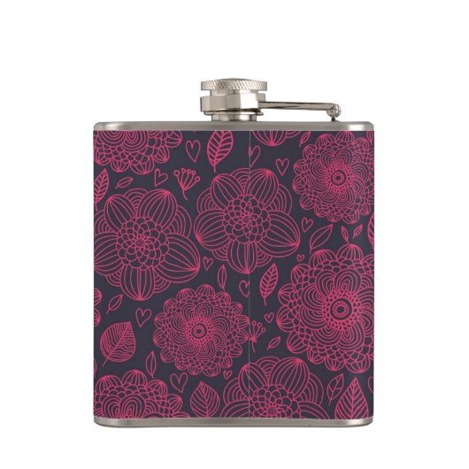 Blumenmuster 6 flachmann (Rückseite)