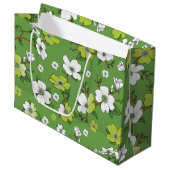 Blumenmuster 6 große geschenktüte (Vorderseite Schrägansicht)