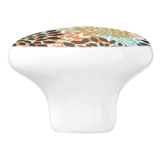 Blumenmuster 6 keramikknauf (Seitenansicht)