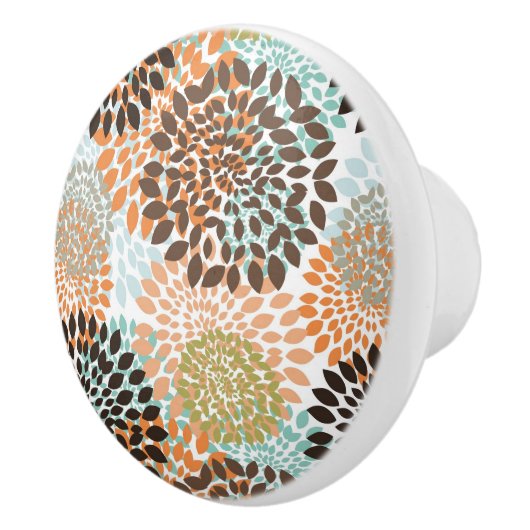 Blumenmuster 6 keramikknauf (Rechts)