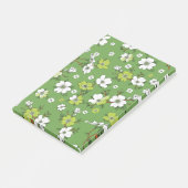 Blumenmuster 6 post-it klebezettel (angewinkelt)