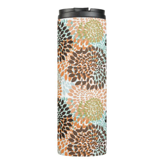 Blumenmuster 6 thermosbecher (Rückseite)