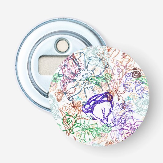 Blumenmuster 7 flaschenöffner (Vorderseite)