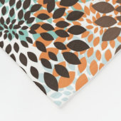 Blumenmuster 7 fleecedecke (Ecke)