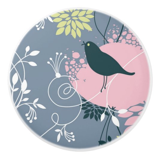 Blumenmuster 7 keramikknauf (Vorderseite)